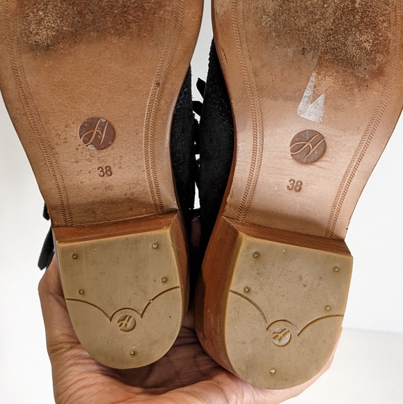 Hudson London suede fringe ankle boots - Picture 15 of 16